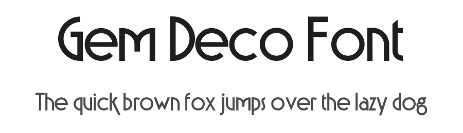 Gem Deco Font by Robbo — Display Font