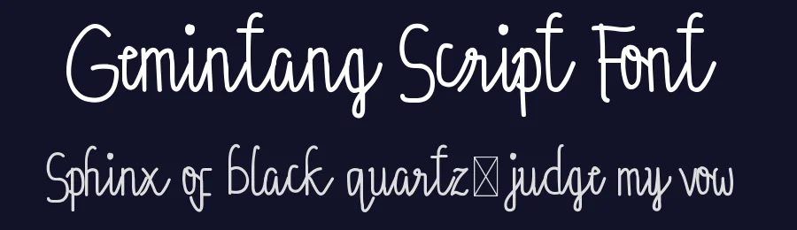 Gemintang Script Font by edricstudio — Script Handwritten Font — thumbnail 2