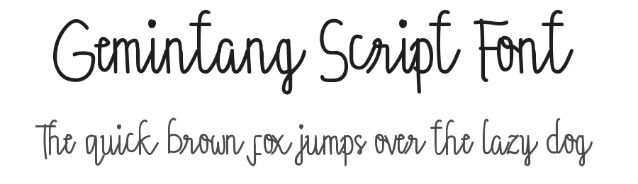 Gemintang Script Font by edricstudio — Script Handwritten Font