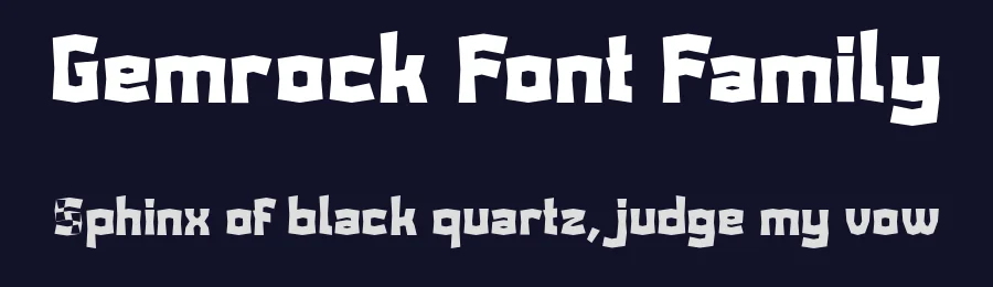 Gemrock Font Family by TypeClassHeroes — Display Font — thumbnail 2