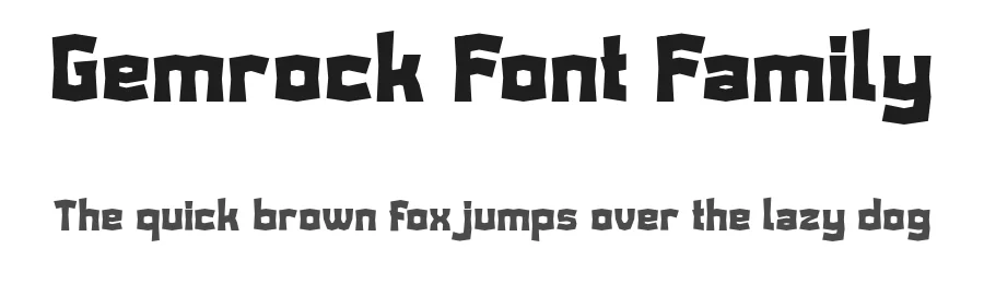 Gemrock Font Family by TypeClassHeroes — Display Font