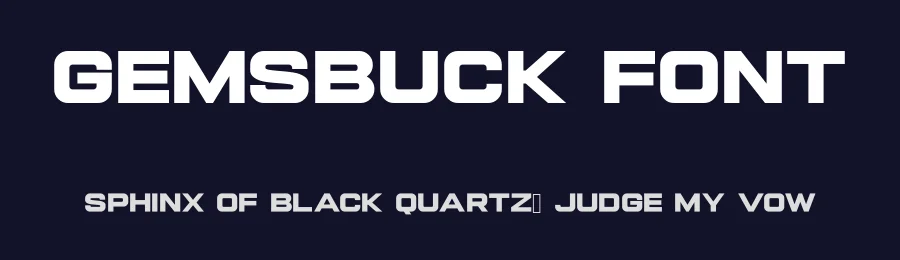 Gemsbuck Font by andika fez — Sans Serif Font — thumbnail 2