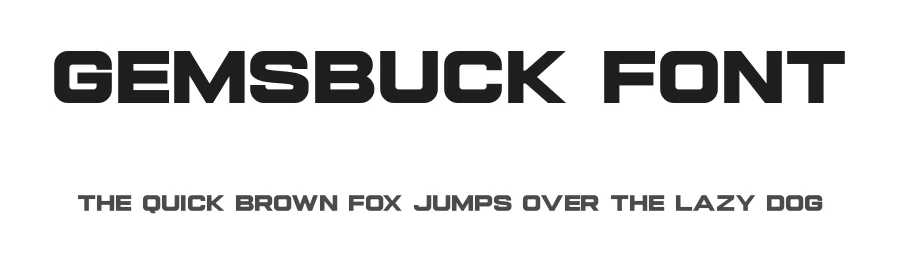 Gemsbuck Font by andika fez — Sans Serif Font