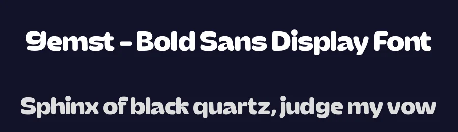 Gemst – Bold Sans Display Font by timelesstype.co — Display Font — thumbnail 2