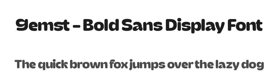 Gemst – Bold Sans Display Font by timelesstype.co — Display Font