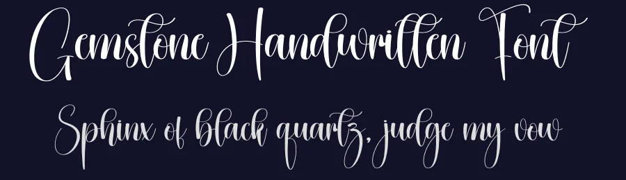 Gemstone Handwritten Font by creativeletter — Script Handwritten Font — thumbnail 2