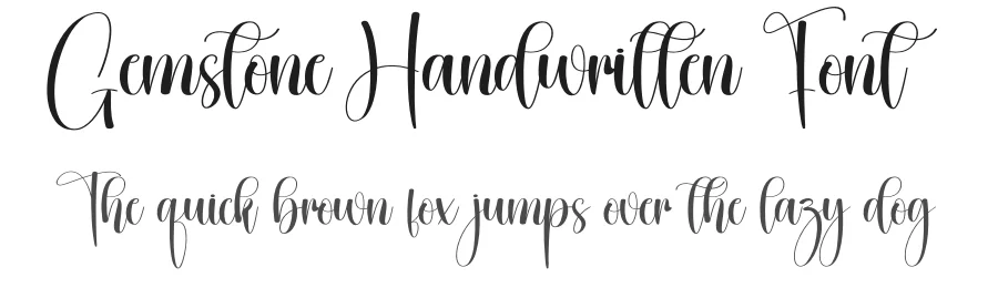 Gemstone Handwritten Font by creativeletter — Script Handwritten Font