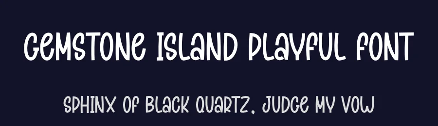 Gemstone Island Playful Font by creativeletter — Script Handwritten Font — thumbnail 2