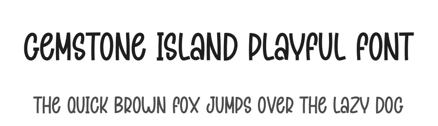 Gemstone Island Playful Font by creativeletter — Script Handwritten Font
