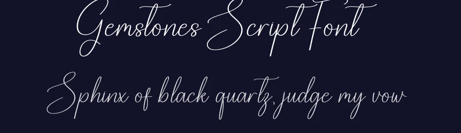 Gemstones Script Font by creativeletter — Script Handwritten Font — thumbnail 2