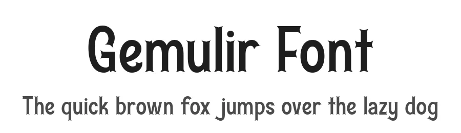 Gemulir Font by twinletter — Display Font