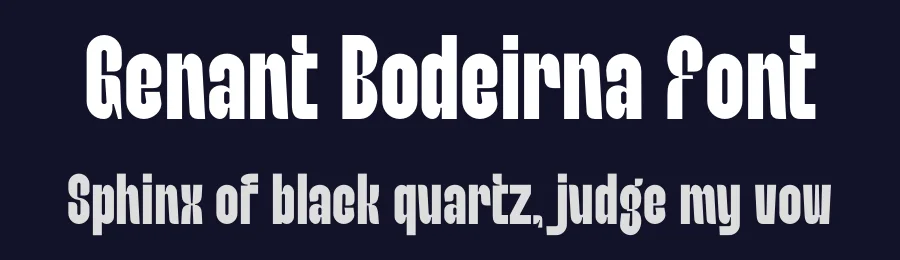 Genant Bodeirna Font by MaikoHatta — Sans Serif Font — thumbnail 2
