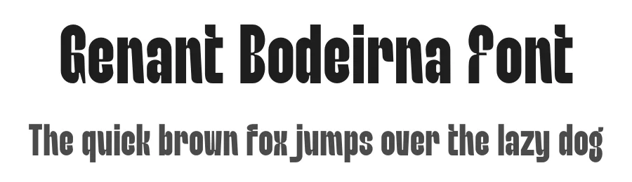 Genant Bodeirna Font by MaikoHatta — Sans Serif Font
