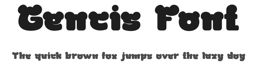 Gencis Font by twinletter — Display Font