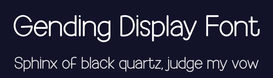 Gending Display Font by Minimalist Eyes — Display Font — thumbnail 2