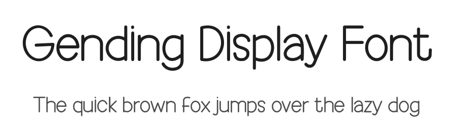Gending Display Font by Minimalist Eyes — Display Font