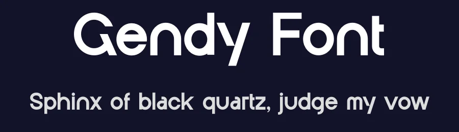 Gendy Font by Rantautype — Sans Serif Font — thumbnail 2