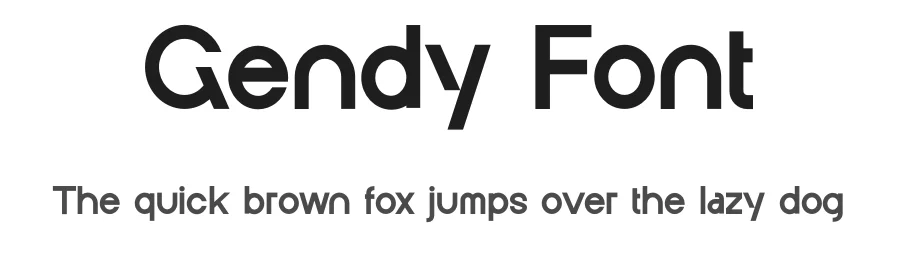 Gendy Font by Rantautype — Sans Serif Font