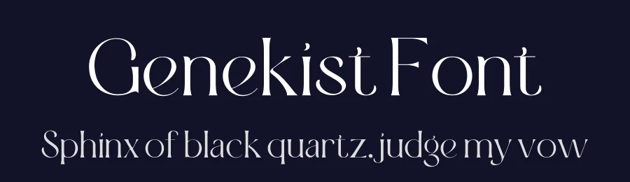 Genekist Font by Sron Studio — Display Font — thumbnail 2