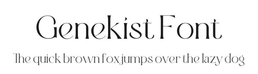 Genekist Font by Sron Studio — Display Font
