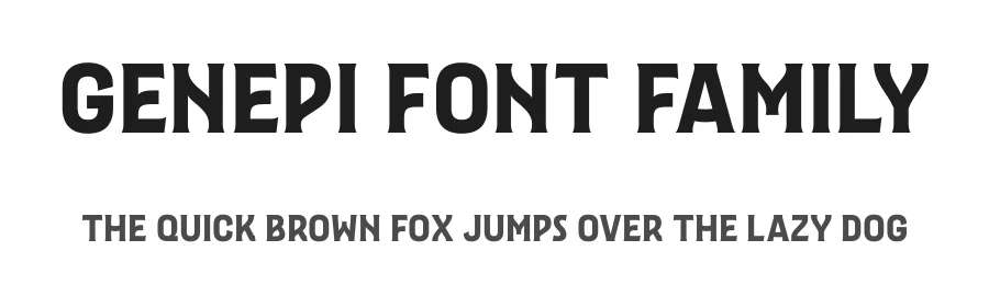 Genepi Font Family by Black[Foundry] — Display Font