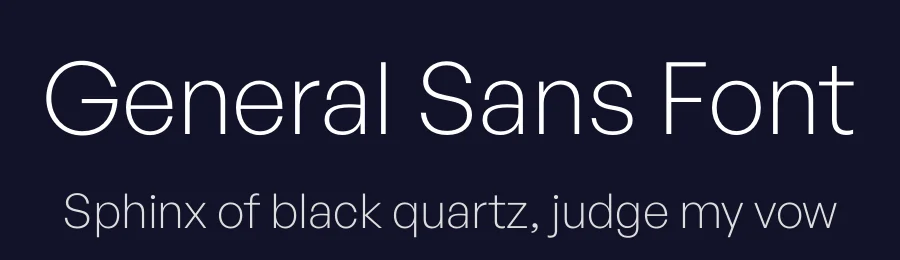 General Sans Font by Indian Type Foundry — Sans Serif Font — thumbnail 2