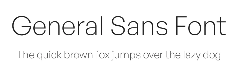 General Sans Font by Indian Type Foundry — Sans Serif Font
