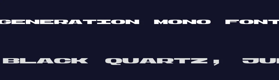 Generation Mono Font by Nguyen Gobber — Sans Serif Font — thumbnail 2