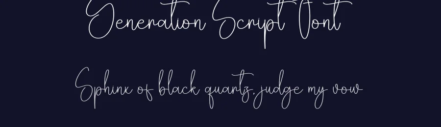 Generation Script Font by creativeletter — Script Handwritten Font — thumbnail 2