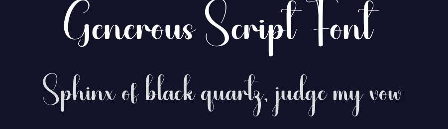 Generous Script Font by creativeletter — Script Handwritten Font — thumbnail 2