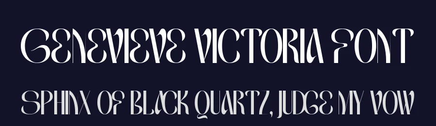 Genevieve Victoria Font by timelesstype.co — Display Font — thumbnail 2