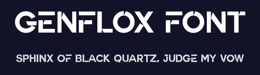 Genflox Font by Graphicxell — Display Font — thumbnail 2