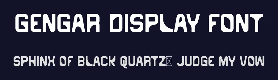 Gengar Display Font by CalligraphyFonts.net — Sans Serif Font — thumbnail 2
