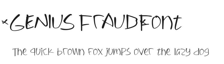 Genius Fraud Font by noahtype — Script Handwritten Font