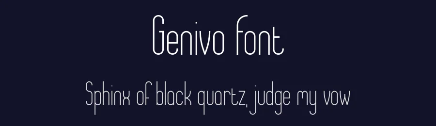 Genivo Font by Yvonne Simmermacher — Sans Serif Font — thumbnail 2