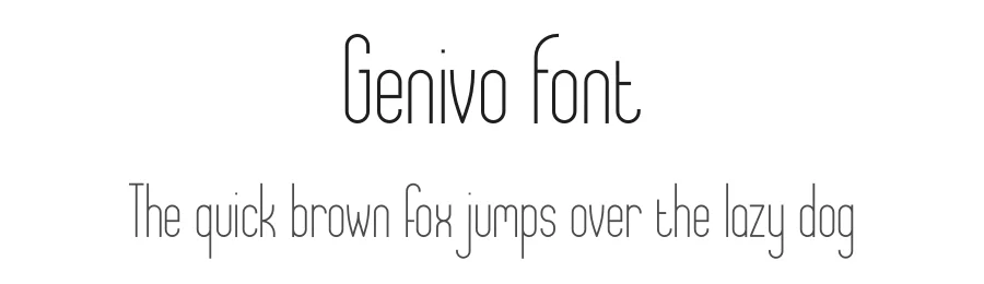 Genivo Font by Yvonne Simmermacher — Sans Serif Font