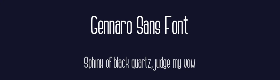 Gennaro Sans Font by figuree — Sans Serif Font — thumbnail 2