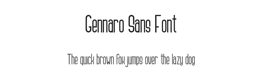 Gennaro Sans Font by figuree — Sans Serif Font