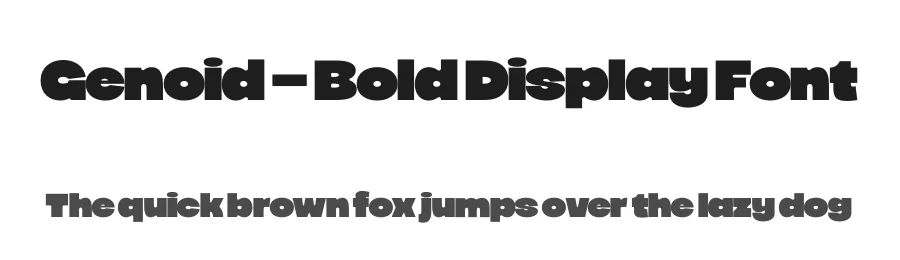 Genoid – Bold Display Font by limitype — Display Font