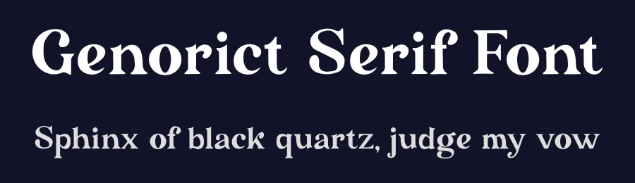 Genorict Serif Font by Atasi Studio — Serif Font — thumbnail 2