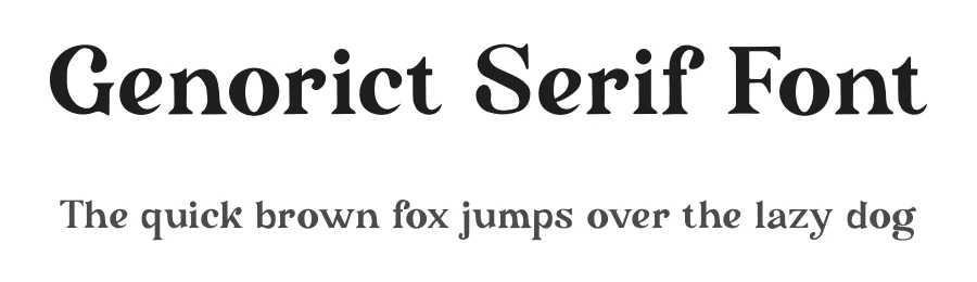 Genorict Serif Font by Atasi Studio — Serif Font