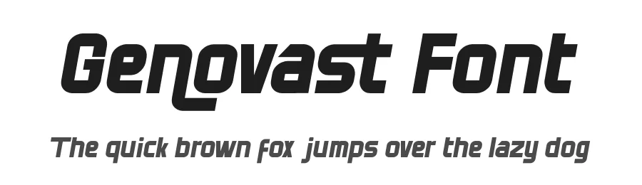 Genovast Font by fontkong — Sans Serif Font