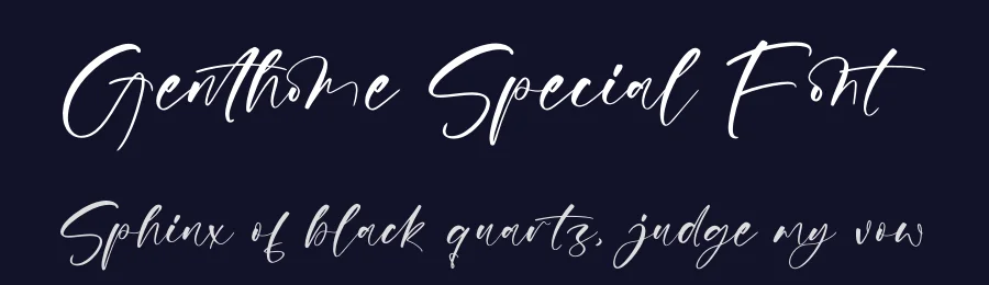 Genthome Special Font by letterenastudios — Script Handwritten Font — thumbnail 2