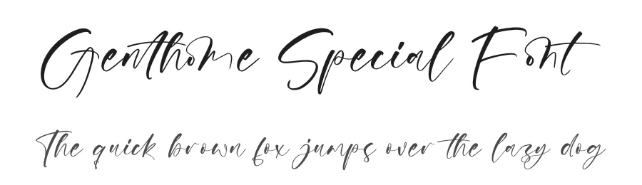 Genthome Special Font by letterenastudios — Script Handwritten Font