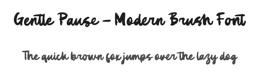 Gentle Pause – Modern Brush Font by letterenastudios — Script Handwritten Font