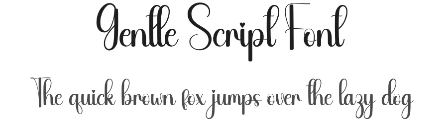 Gentle Script Font by andikastudio — Script Handwritten Font