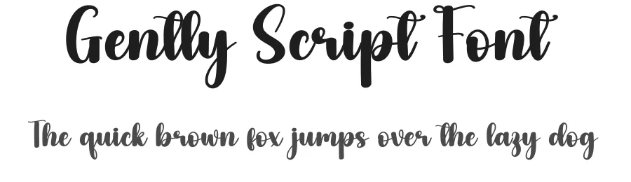 Gently Script Font by andikastudio — Script Handwritten Font