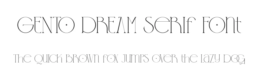 GENTO DREAM Serif Font by Storytype — Serif Font