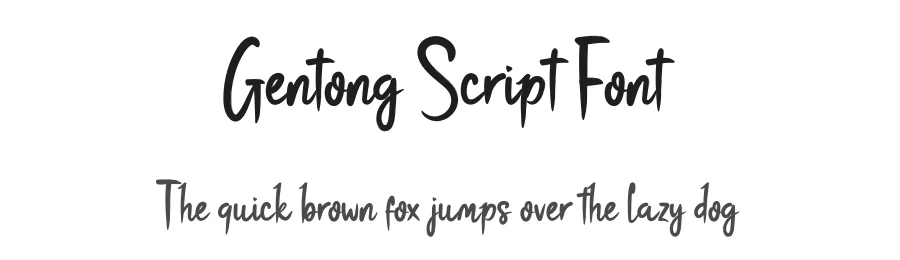 Gentong Script Font by productype — Script Handwritten Font