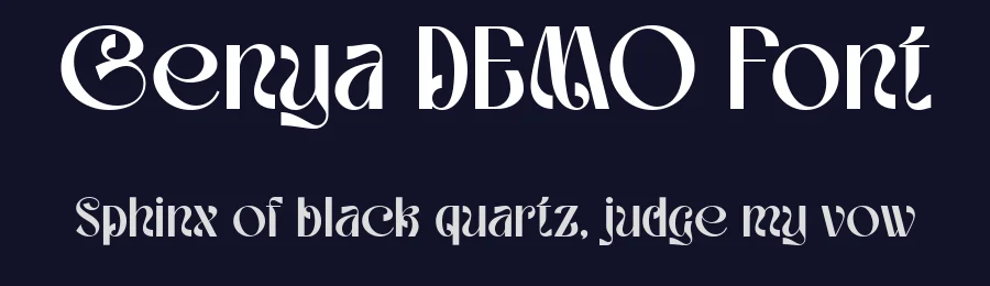 Genya DEMO Font by Say Studio — Display Font — thumbnail 2